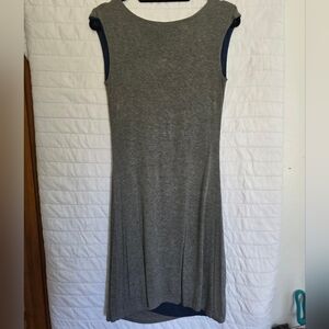 Gray Sleeveless Midi Dress